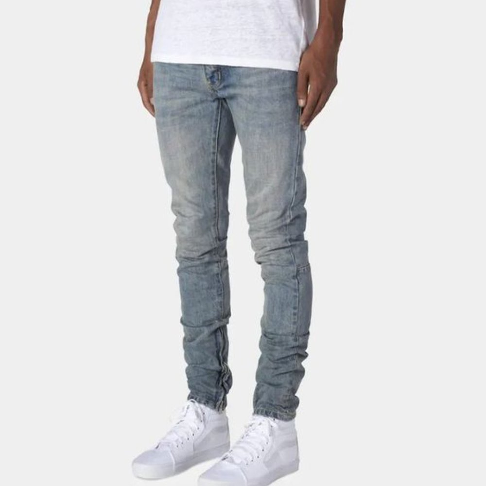 MNML M5 Button-Fly Ankle Zip Slim Fit Jean Size 30